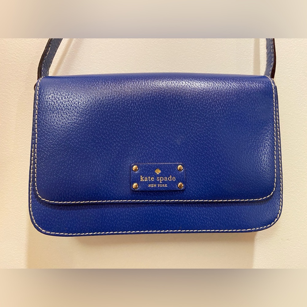 Kate Spade Wellesley Fynn Crossbody Purse in Bluberry Jam
